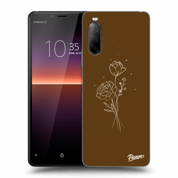 Husă pentru Sony Xperia 10 II - Brown flowers