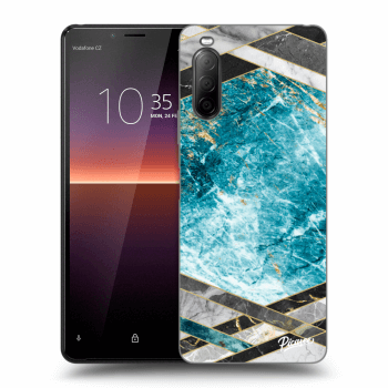 Husă pentru Sony Xperia 10 II - Blue geometry