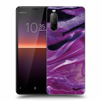 Husă pentru Sony Xperia 10 II - Purple glitter