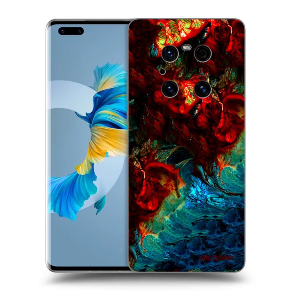 Picasee husă neagră din silicon pentru Huawei Mate 40 Pro - Universe