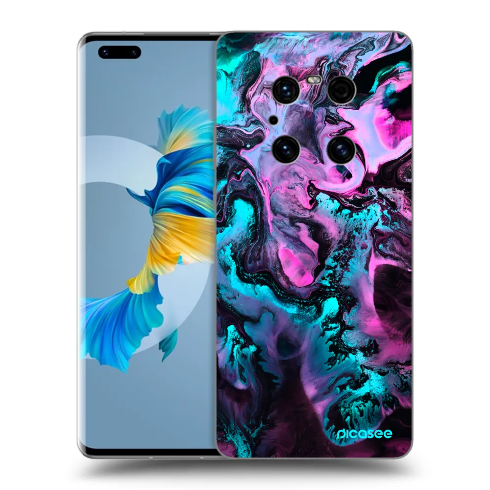 Picasee husă neagră din silicon pentru Huawei Mate 40 Pro - Lean
