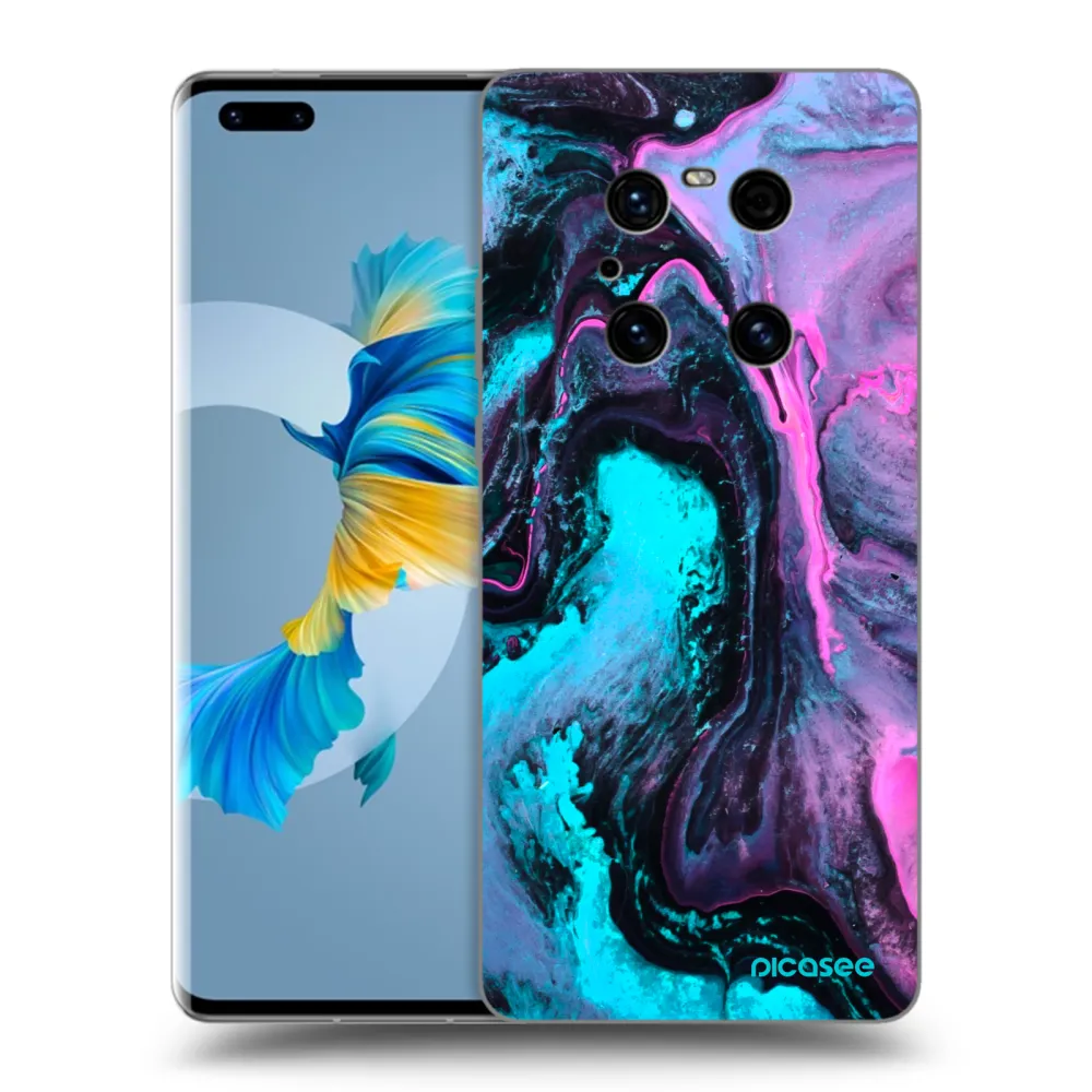 Picasee husă neagră din silicon pentru Huawei Mate 40 Pro - Lean 2