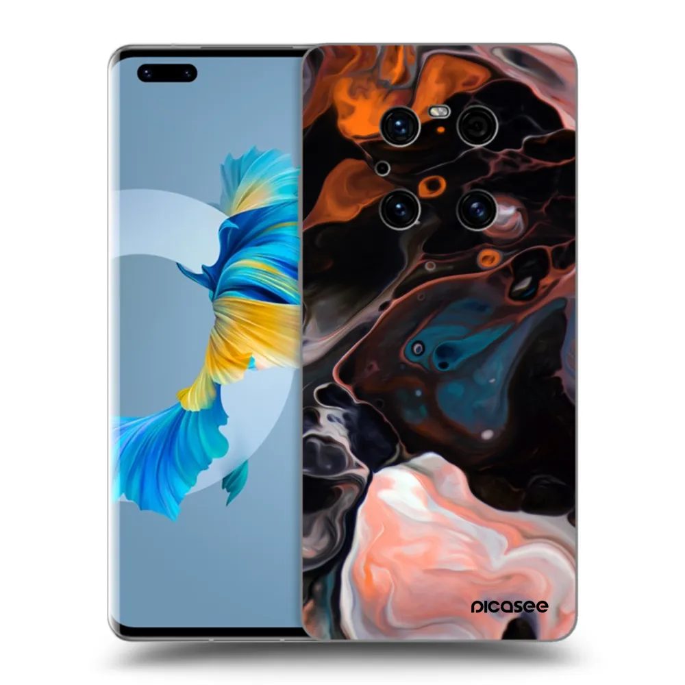 Picasee husă neagră din silicon pentru Huawei Mate 40 Pro - Cream