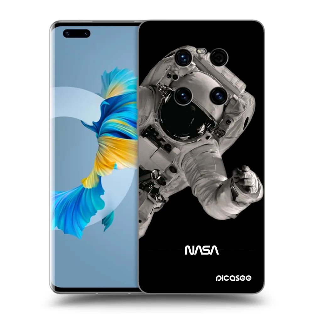 Picasee husă neagră din silicon pentru Huawei Mate 40 Pro - Astronaut Big