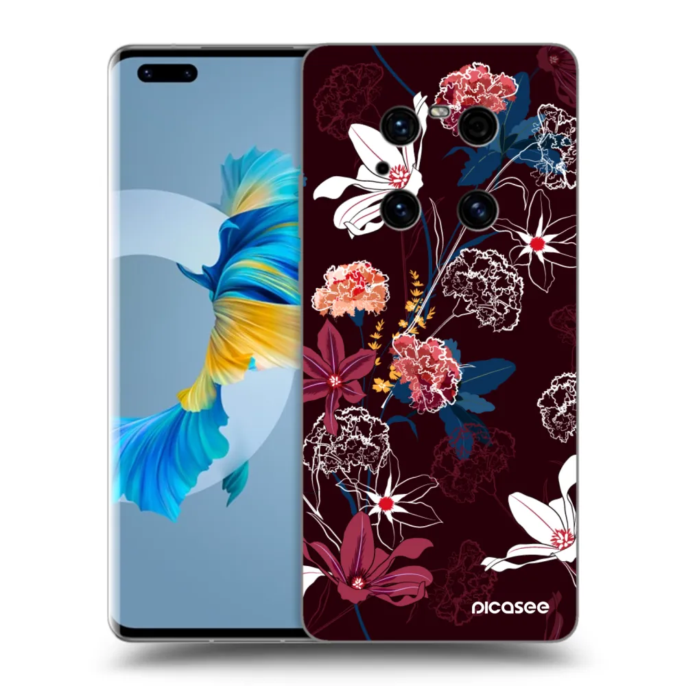Picasee husă neagră din silicon pentru Huawei Mate 40 Pro - Dark Meadow