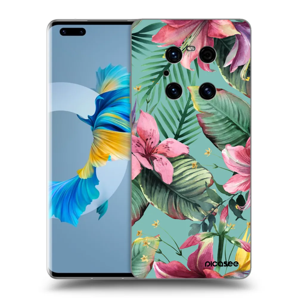 Picasee husă neagră din silicon pentru Huawei Mate 40 Pro - Hawaii