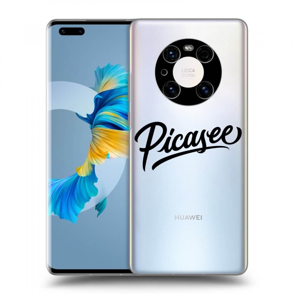 Picasee husă transparentă din silicon pentru Huawei Mate 40 Pro - Picasee - old logo - black