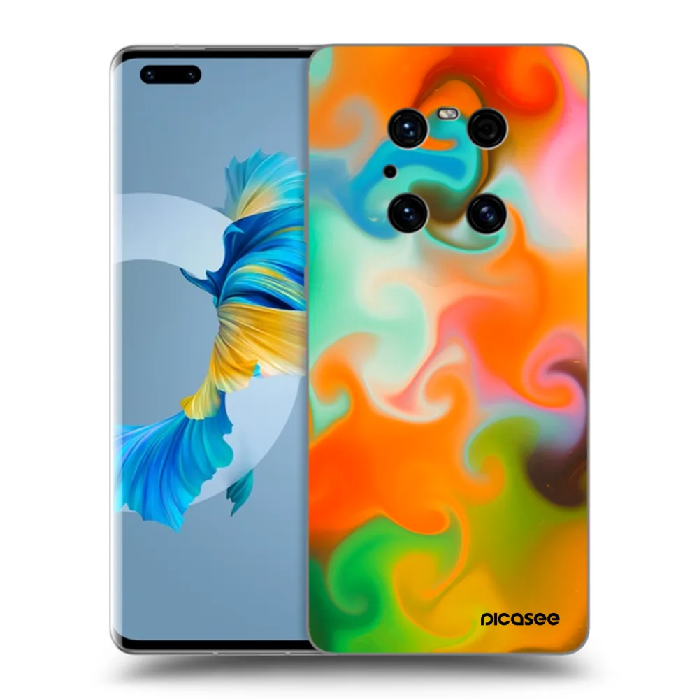Picasee husă neagră din silicon pentru Huawei Mate 40 Pro - Juice