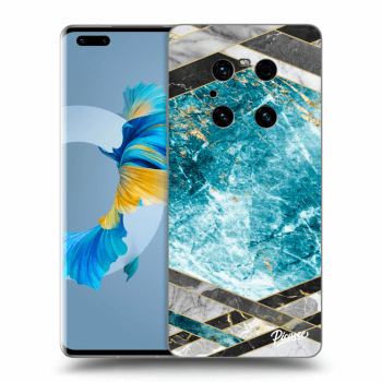 Husă pentru Huawei Mate 40 Pro - Blue geometry