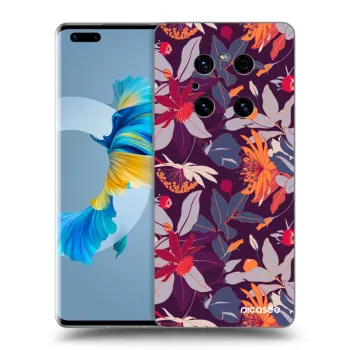 Husă pentru Huawei Mate 40 Pro - Purple Leaf