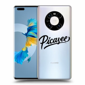 Picasee husă transparentă din silicon pentru Huawei Mate 40 Pro - Picasee - old logo - black