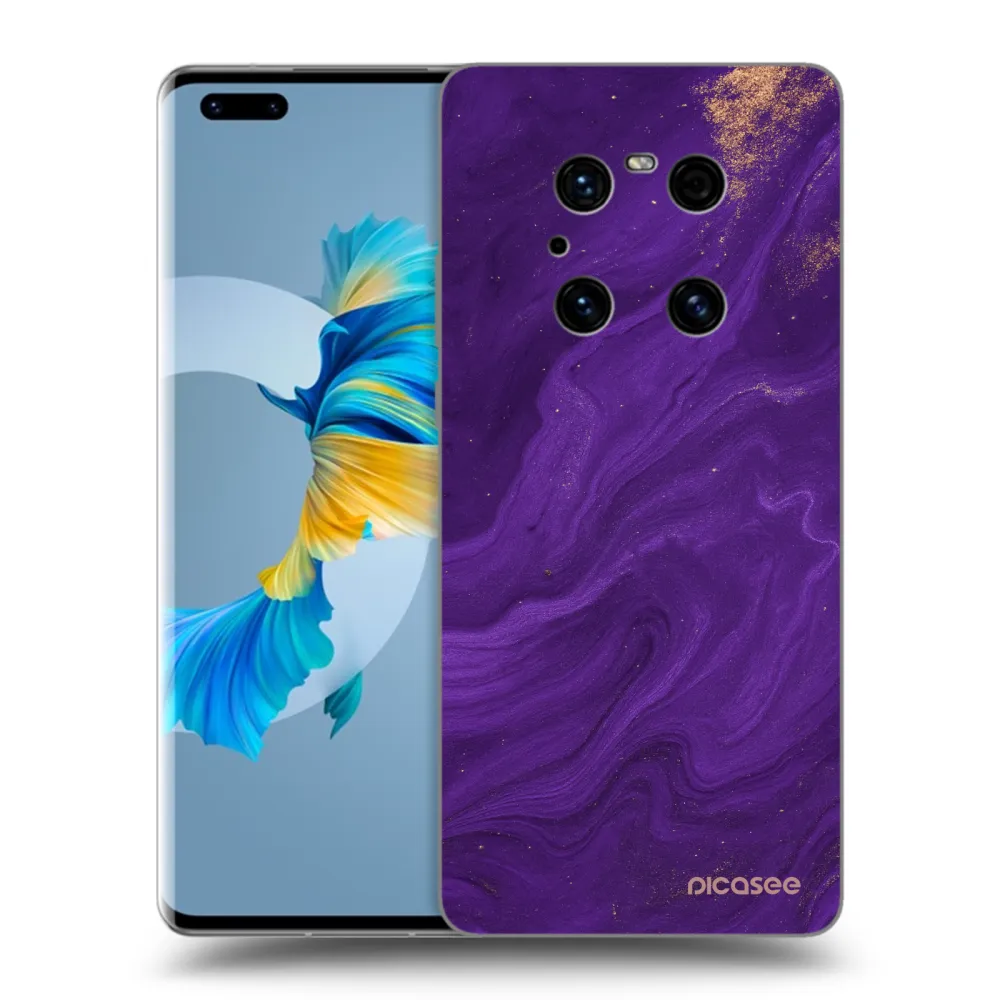 Picasee husă neagră din silicon pentru Huawei Mate 40 Pro - Purple