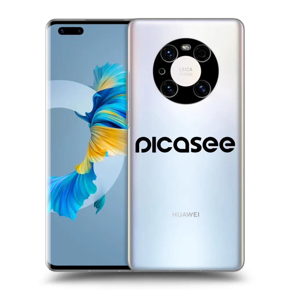 Picasee husă transparentă din silicon pentru Huawei Mate 40 Pro - Picasee - new logo - black