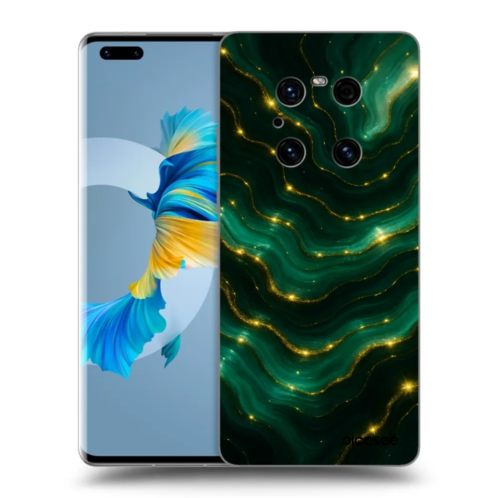 Picasee husă neagră din silicon pentru Huawei Mate 40 Pro - Emerald