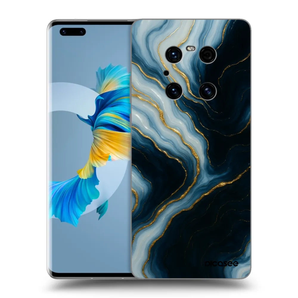 Picasee husă neagră din silicon pentru Huawei Mate 40 Pro - Luna