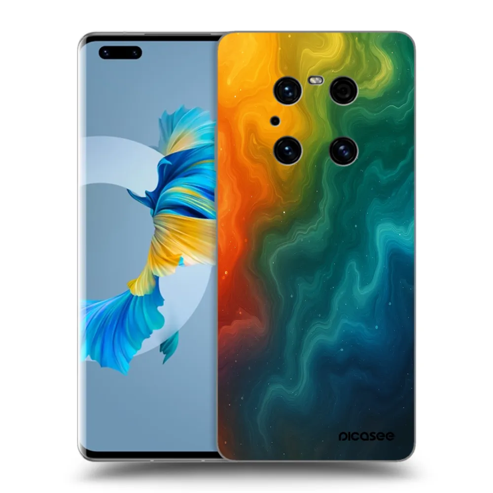 Picasee husă neagră din silicon pentru Huawei Mate 40 Pro - Solar