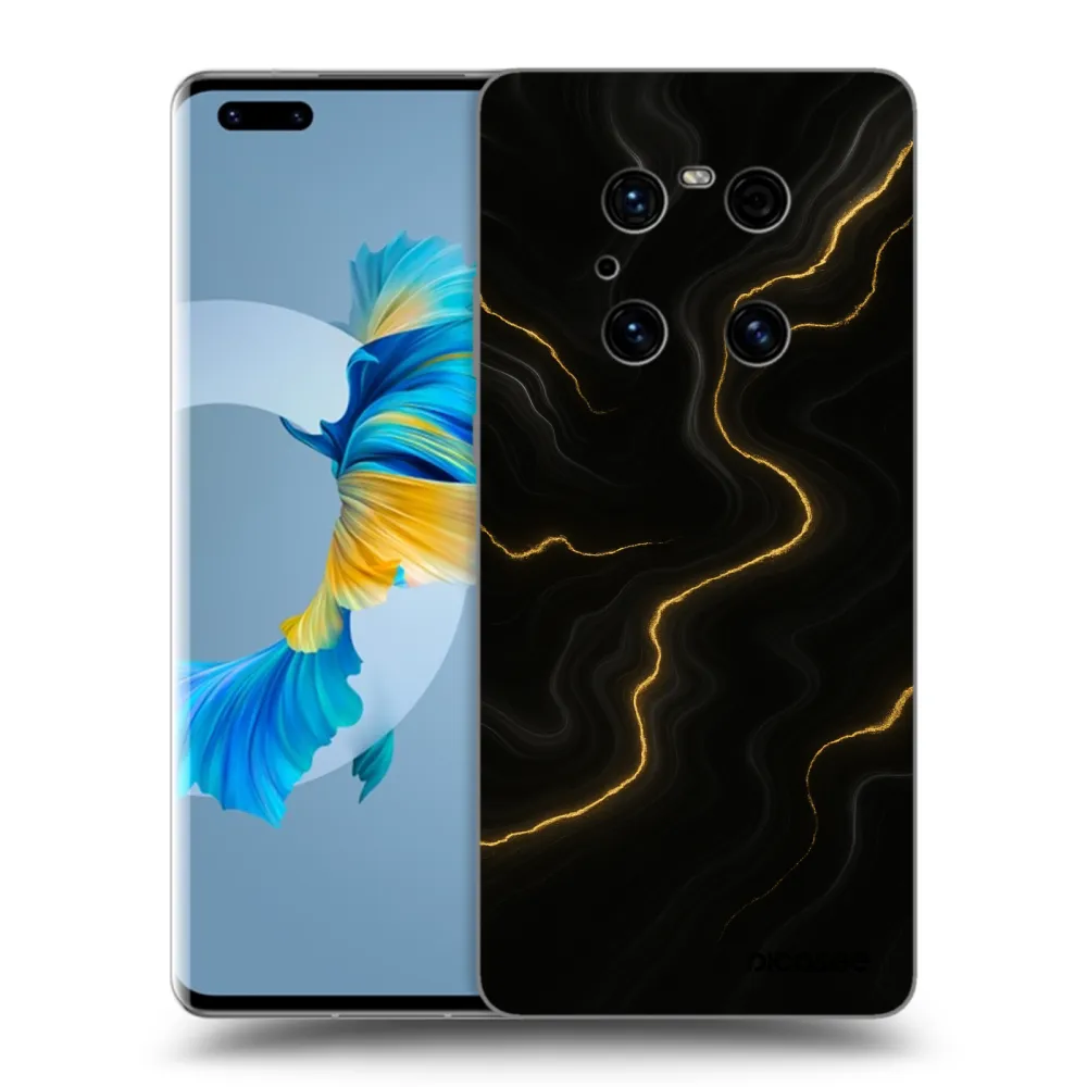 Picasee husă neagră din silicon pentru Huawei Mate 40 Pro - Thunder