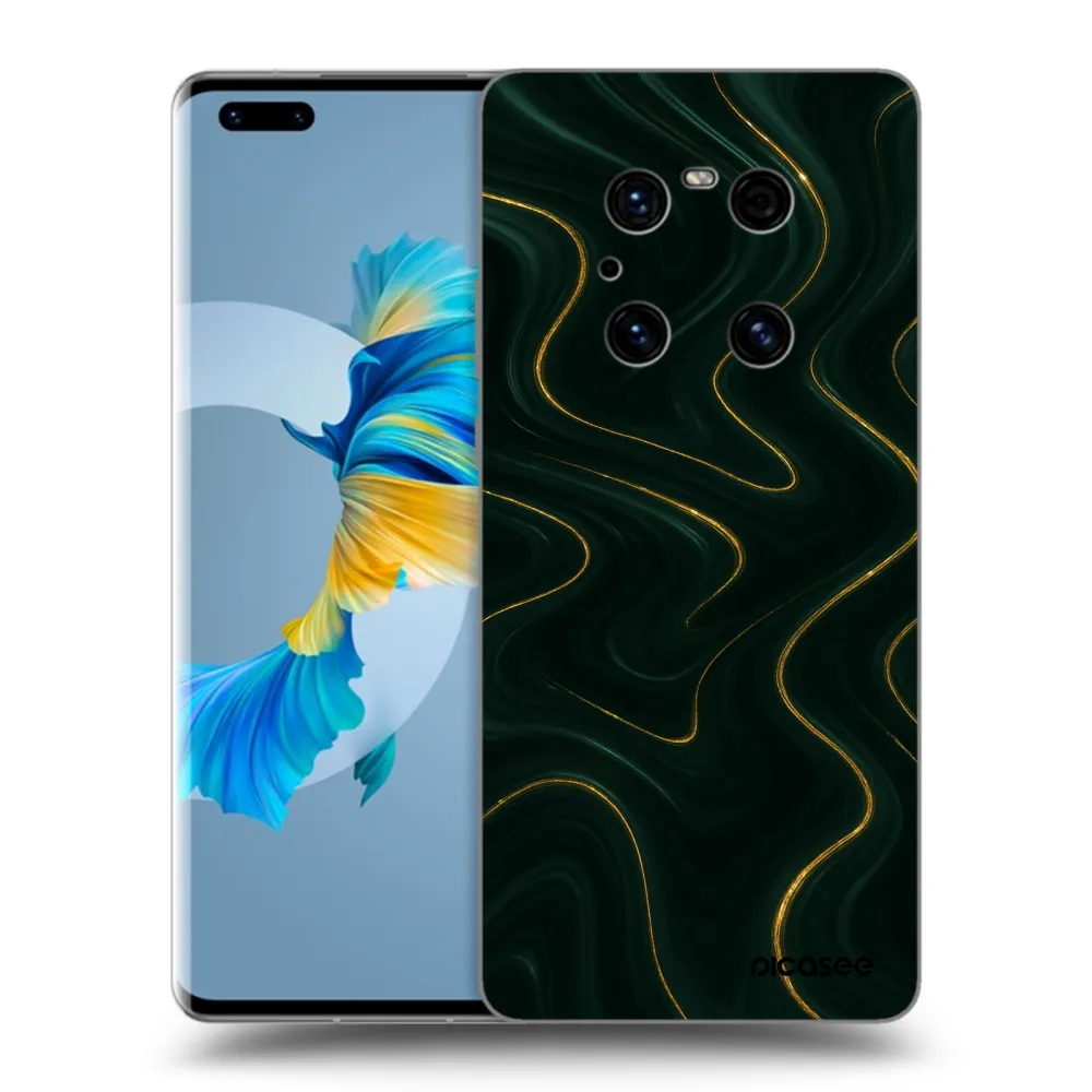 Picasee husă neagră din silicon pentru Huawei Mate 40 Pro - Vawes