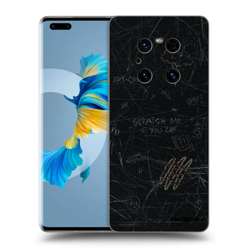 Picasee husă neagră din silicon pentru Huawei Mate 40 Pro - SCRATCH