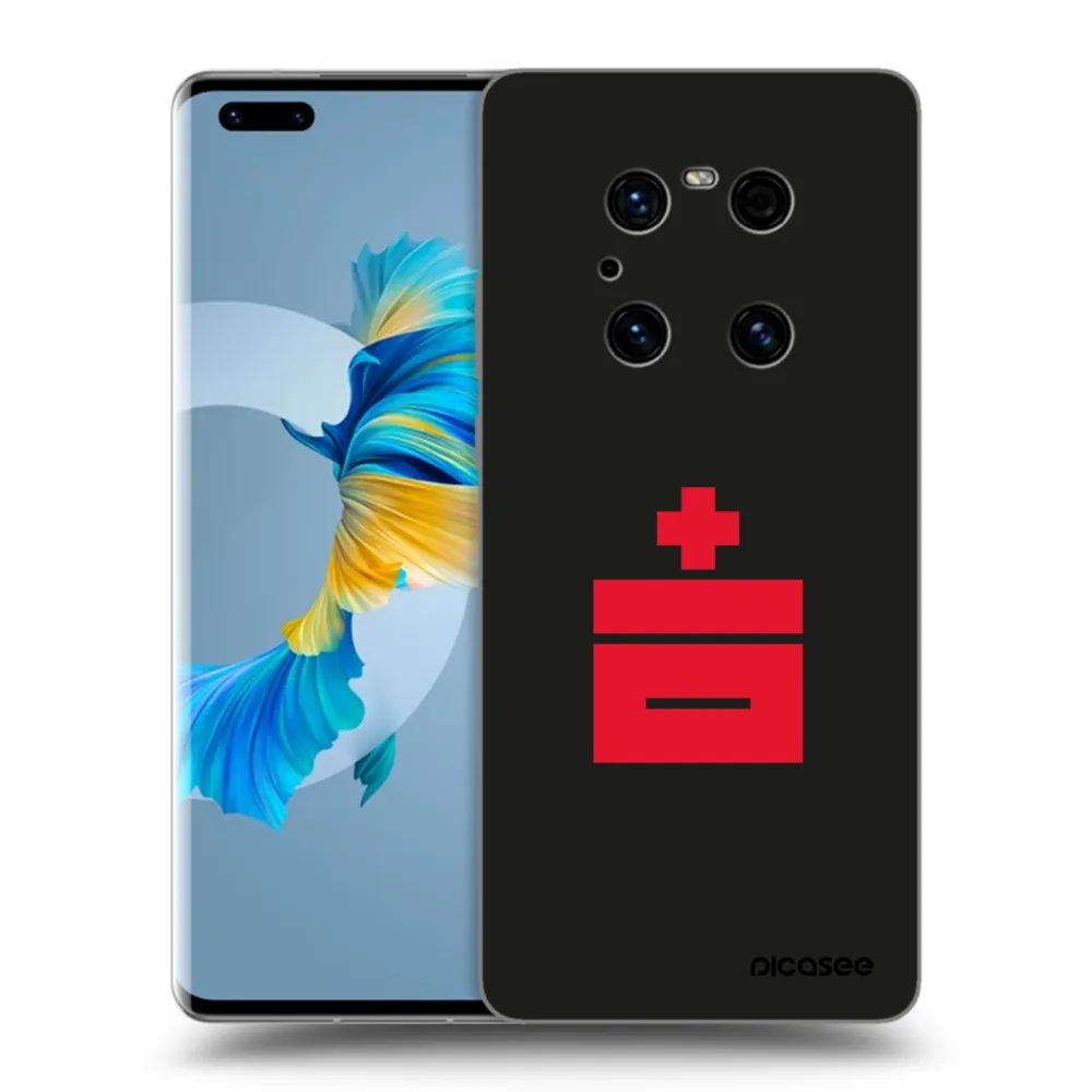 Picasee husă neagră din silicon pentru Huawei Mate 40 Pro - Le Plastenciaga