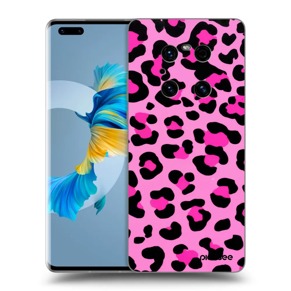 Picasee husă neagră din silicon pentru Huawei Mate 40 Pro - Pink Tiger