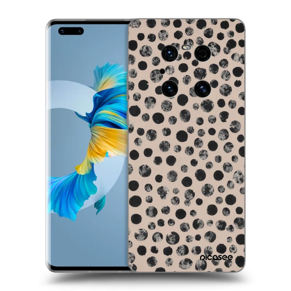 Picasee husă neagră din silicon pentru Huawei Mate 40 Pro - Dots