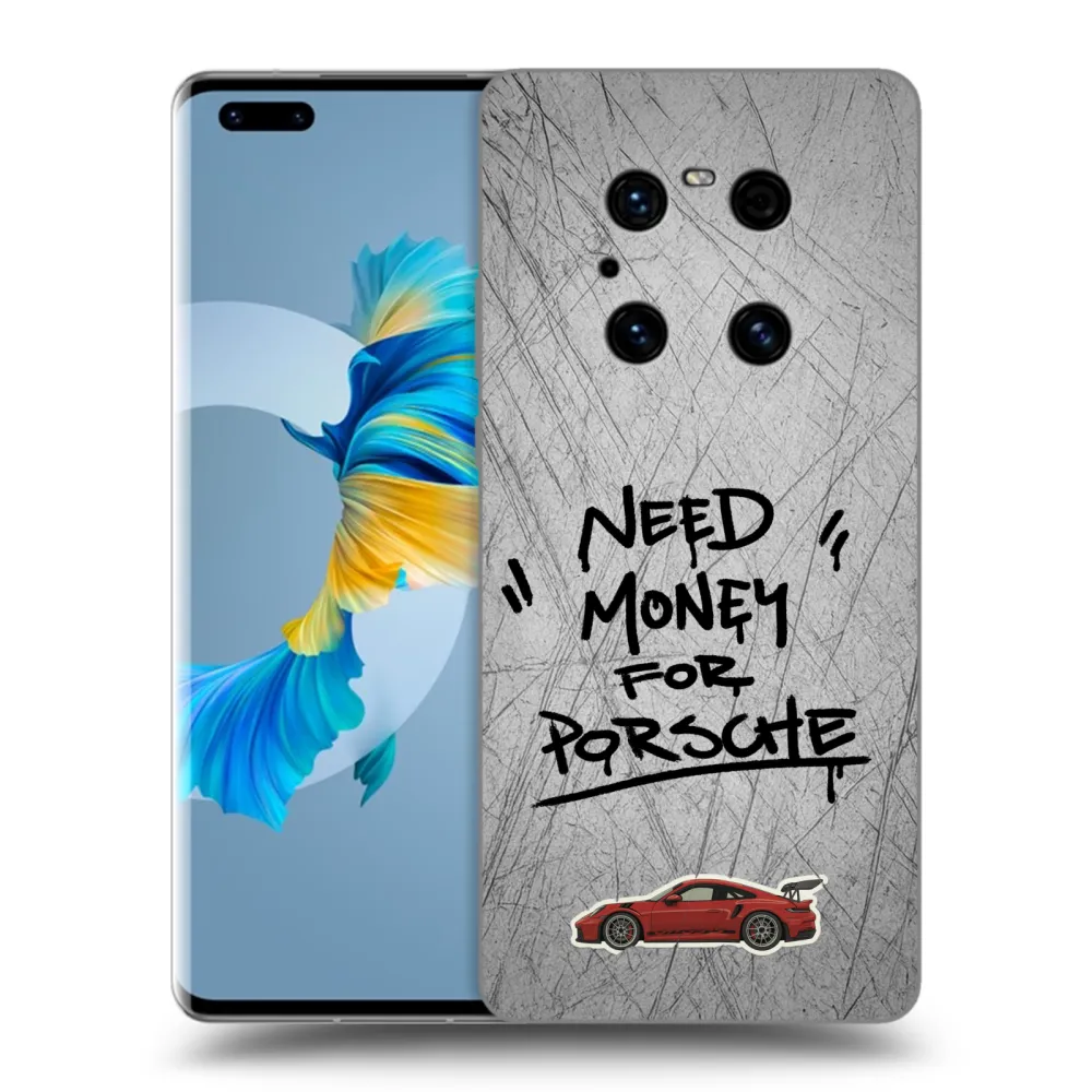 Picasee husă neagră din silicon pentru Huawei Mate 40 Pro - Grey Drift