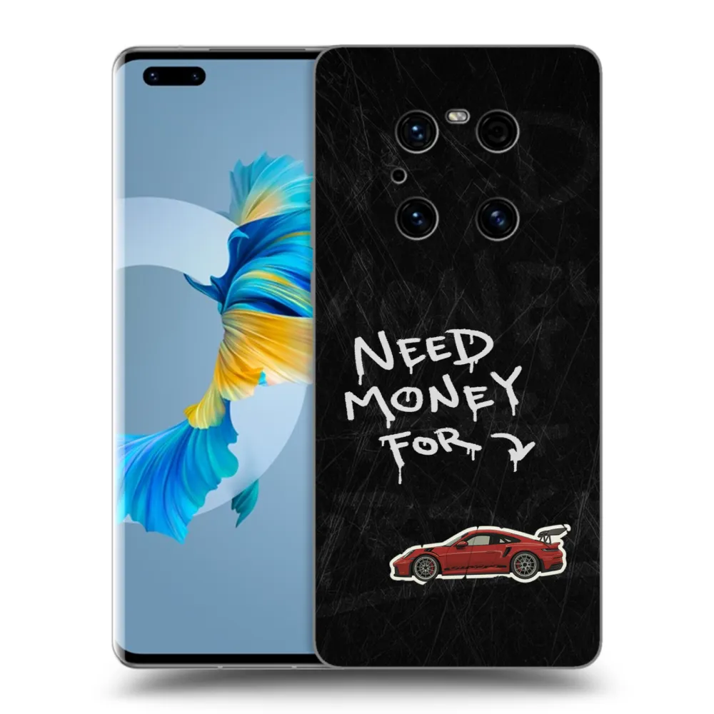 Picasee husă neagră din silicon pentru Huawei Mate 40 Pro - Track Mode