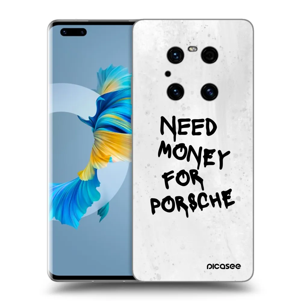 Picasee husă neagră din silicon pentru Huawei Mate 40 Pro - White Dollar