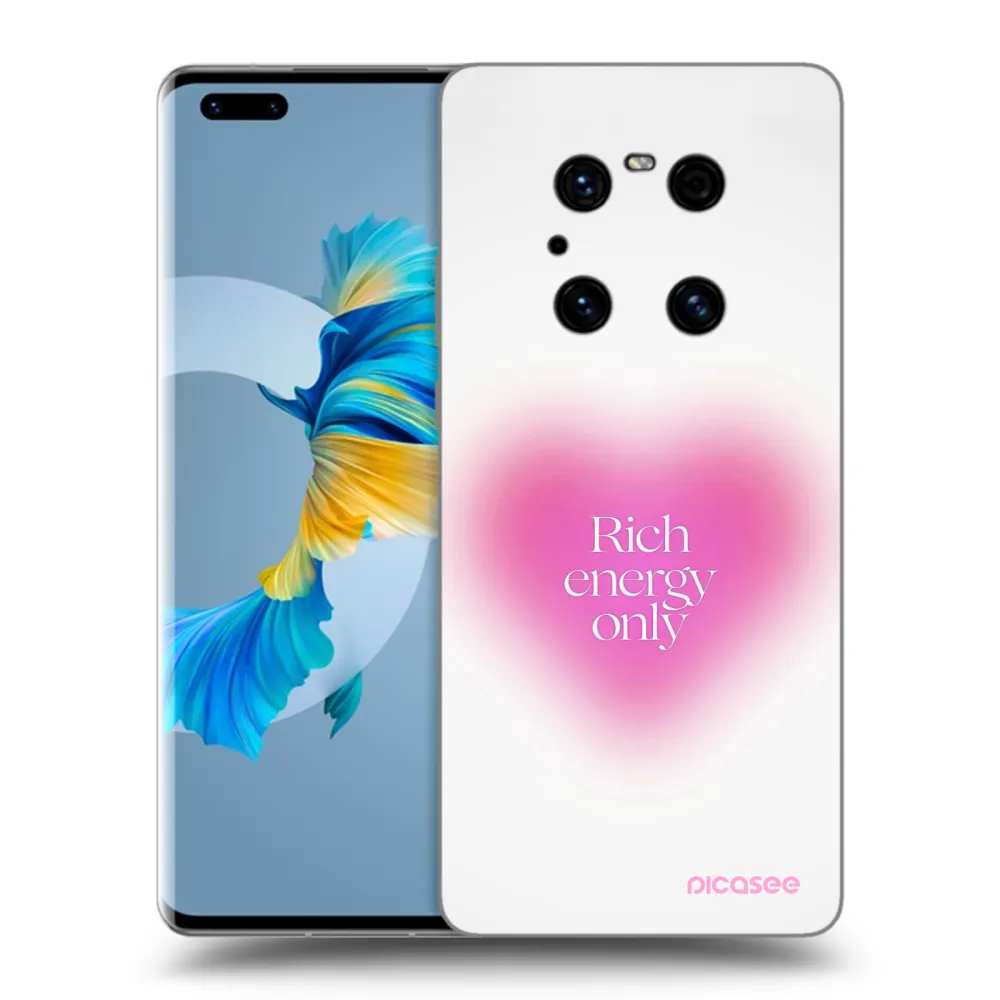 Picasee husă neagră din silicon pentru Huawei Mate 40 Pro - Rich Energy