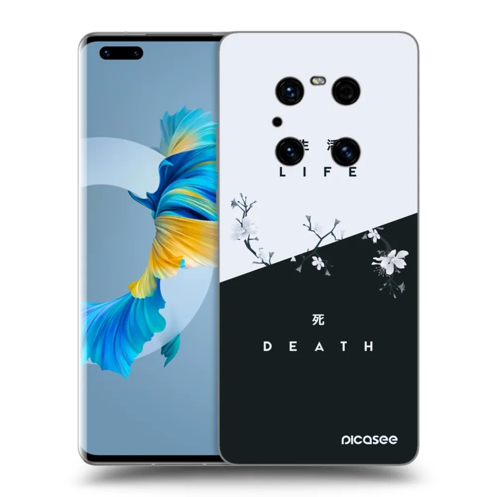Picasee husă neagră din silicon pentru Huawei Mate 40 Pro - Life - Death