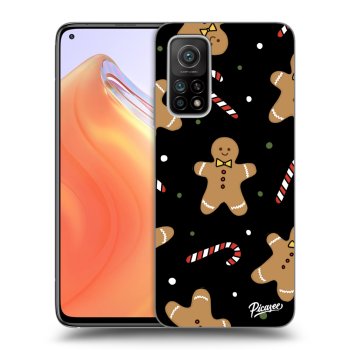 Picasee husă neagră din silicon pentru Xiaomi Mi 10T - Gingerbread