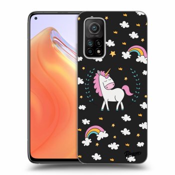 Picasee husă neagră din silicon pentru Xiaomi Mi 10T - Unicorn star heaven