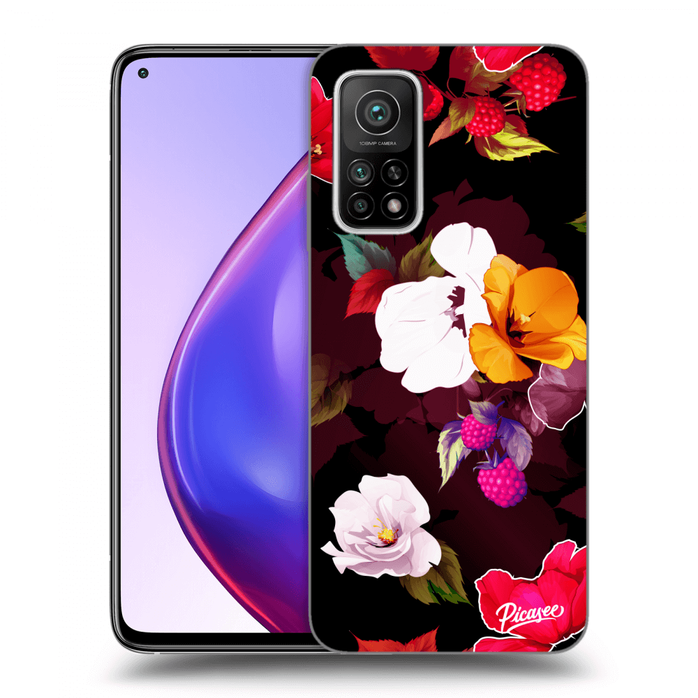 Picasee husă transparentă din silicon pentru Xiaomi Mi 10T Pro - Flowers and Berries