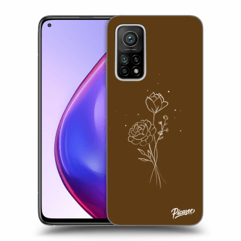 Husă pentru Xiaomi Mi 10T Pro - Brown flowers