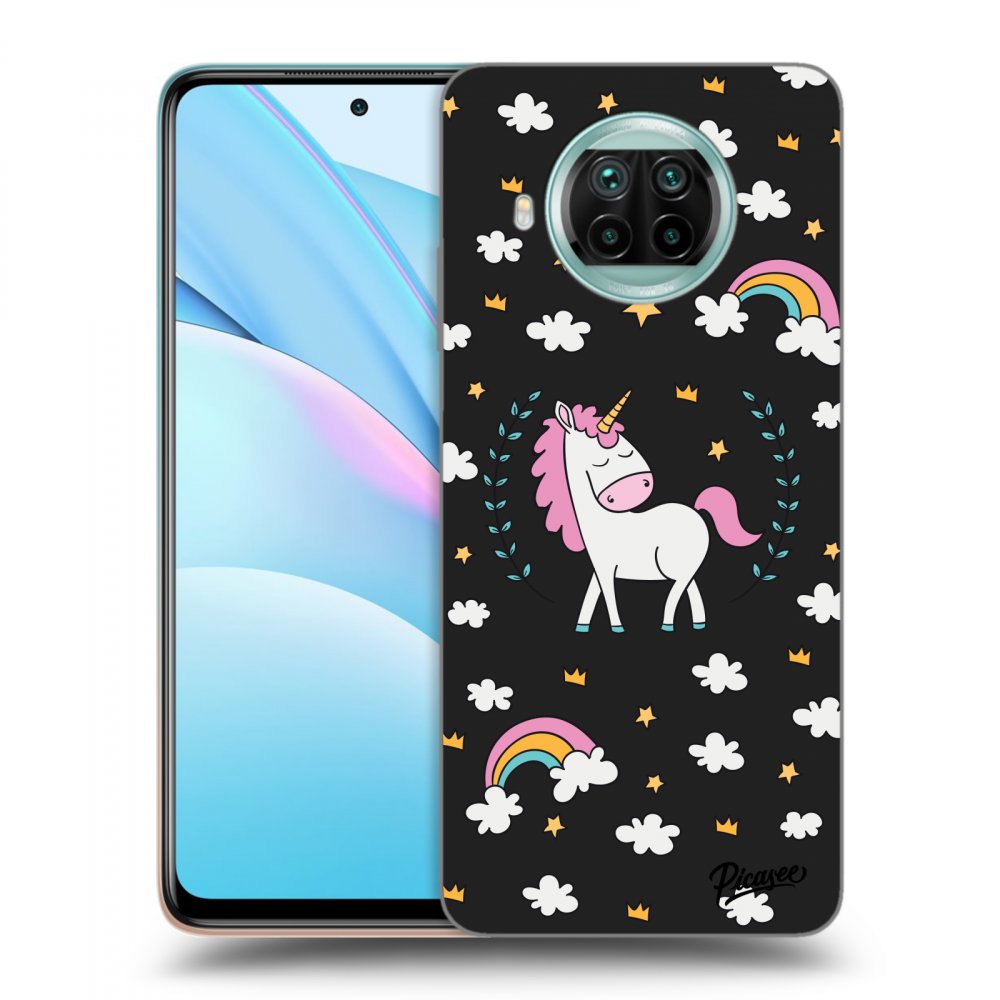 Picasee husă neagră din silicon pentru Xiaomi Mi 10T Lite - Unicorn star heaven