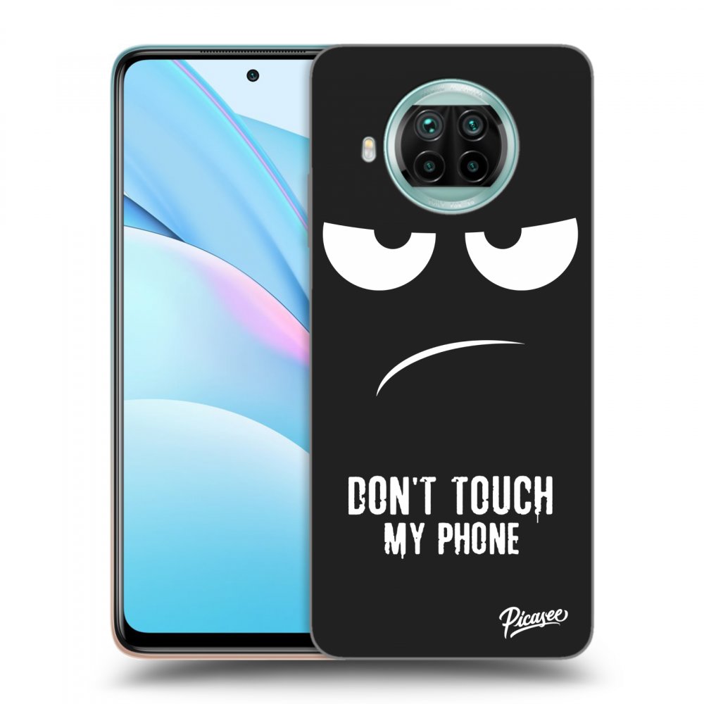 Picasee husă neagră din silicon pentru Xiaomi Mi 10T Lite - Don't Touch My Phone