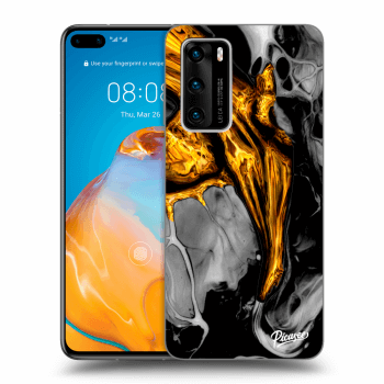 Husă pentru Huawei P40 - Black Gold