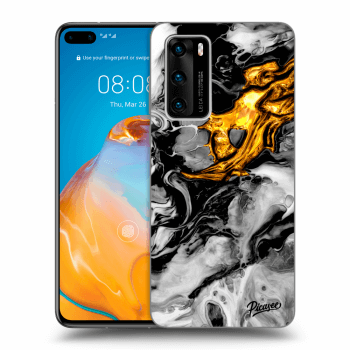 Husă pentru Huawei P40 - Black Gold 2