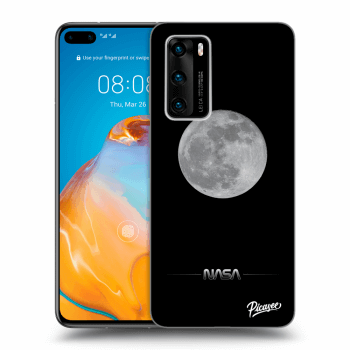 Picasee husă neagră din silicon pentru Huawei P40 - Moon Minimal