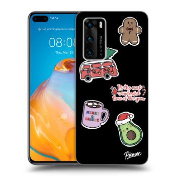 Husă pentru Huawei P40 - Christmas Stickers