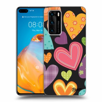 Husă pentru Huawei P40 - Colored heart