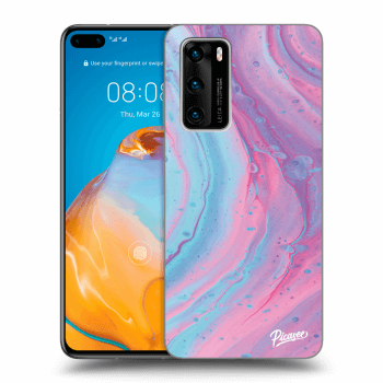 Husă pentru Huawei P40 - Pink liquid