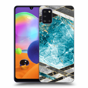 Husă pentru Samsung Galaxy A31 A315F - Blue geometry