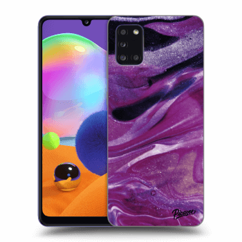 Husă pentru Samsung Galaxy A31 A315F - Purple glitter