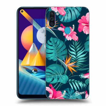 Husă pentru Samsung Galaxy M11 - Pink Monstera