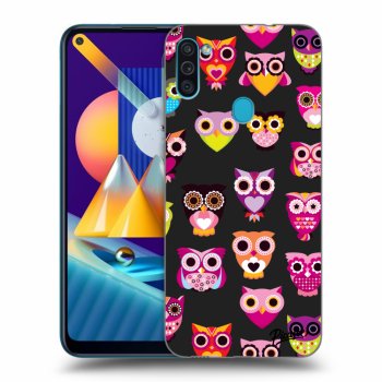 Picasee husă neagră din silicon pentru Samsung Galaxy M11 - Owls