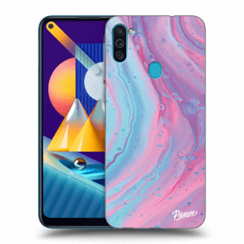 Husă pentru Samsung Galaxy M11 - Pink liquid