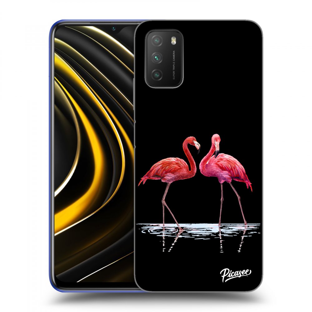 Picasee ULTIMATE CASE pentru Xiaomi Poco M3 - Flamingos couple
