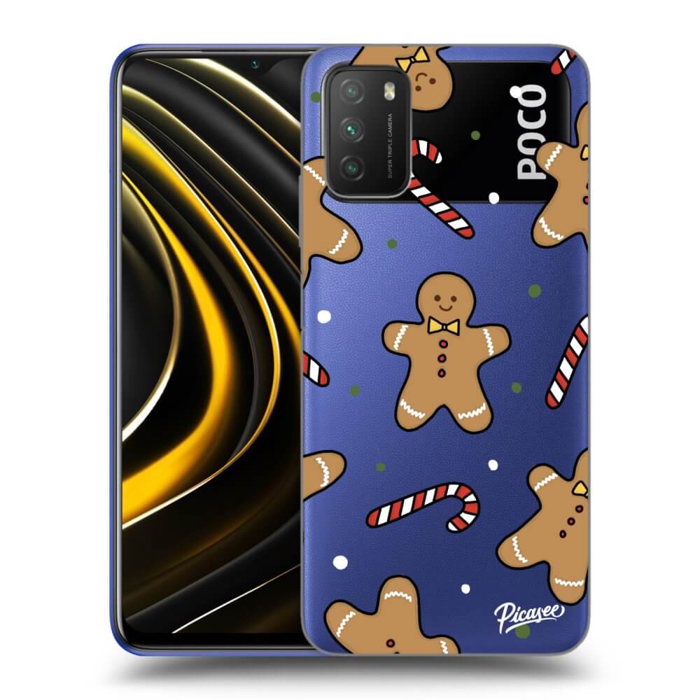Picasee husă transparentă din silicon pentru Xiaomi Poco M3 - Gingerbread